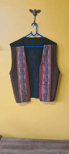 Gilet vintage tessuto boho