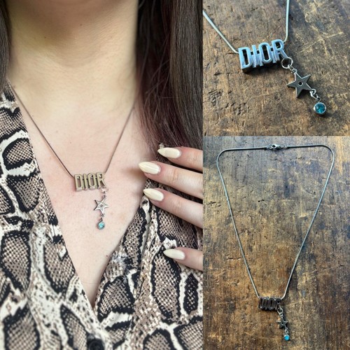 Collana catena tono argento