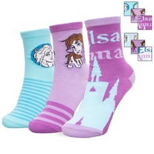 Calzini per bambina Disney Frozen Elsa set 3 paia di calze in cotone bimba 7116