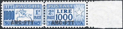 Trieste 1954 pacchi postali - a,