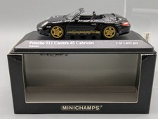 Modellini auto 1:43 Minichamps Porsche 911 Carrera 4S Cabriolet 2006 nero in confezione originale