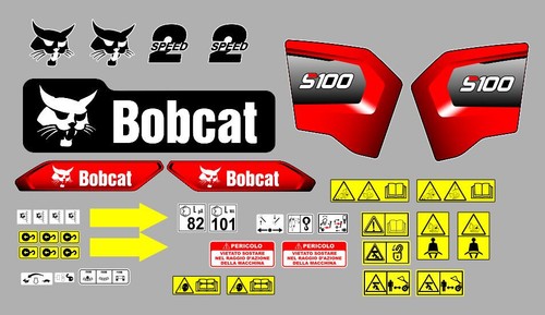 Bobcat s100 decalcomanie - bobcat,