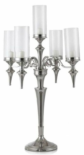Candelabro fiamme vetro - candelabro, in