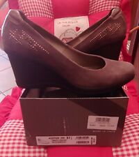 SCARPE DONNA NERO GIARDINI DECOLTÈ CAMOSCIO TAGLIA 37,5