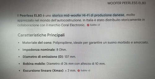 Woofer 165 mm - -,