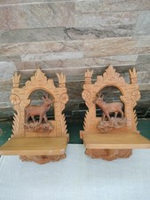 Coppia mensole Intagliate vintage