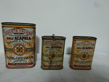 Lotto scatole latta - polvere da  caccia - vuote