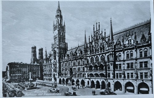 Cartolina monaco marienplatz - cartolina,