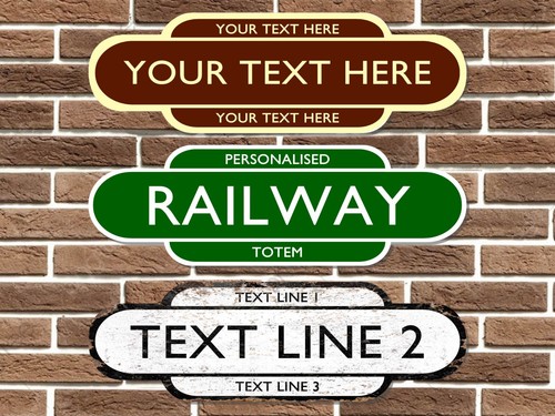 Insegna totem ferroviaria - insegna,