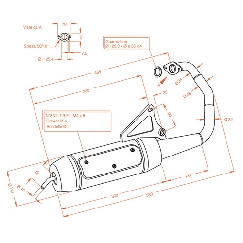 Marmitta sitoplus mbk booster - marmitta,