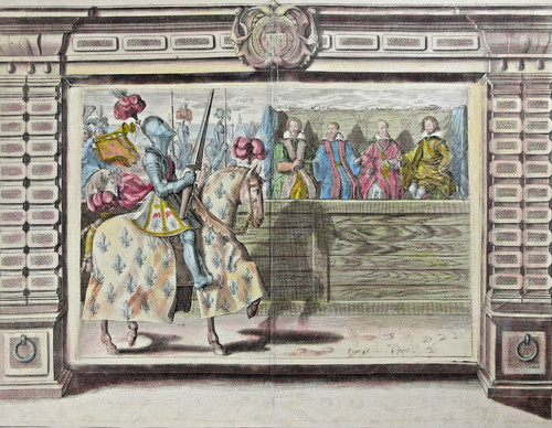 Cavaliere medievale incisione