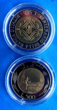 ITALIA- 2 BELLISSIME 500 LIRE