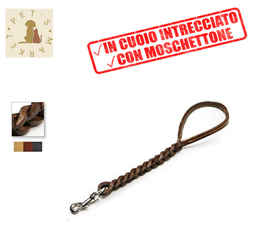 Guinzaglio cuoio naturale - guinzaglio, in