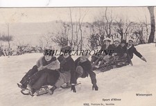 Svizzera:  LE BRASSUS- Wintersport - Sport d'Hiver  fototipie Co. Neuchatel 9702