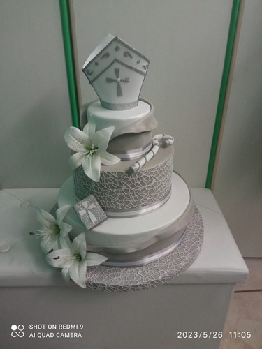 Torta scenografica cresima - torta,