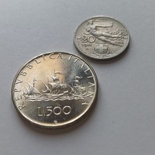 Moneta In Argento 500 Lire