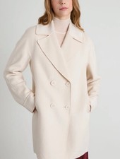 ? Cappotto Lana Pennyblack By MAX MARA Caravel? Wool Ivory Coat IT48_FR46_DE44