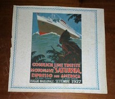 COSULICH LINE TRIESTE MOTONAVE