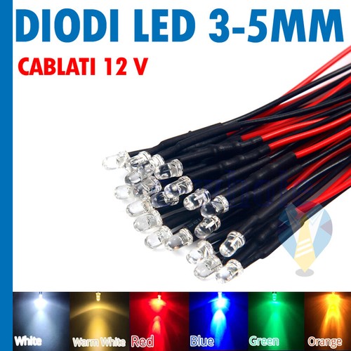 Diodi led 5 mm cablati - diodi,