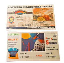 2 BIGLIETTI LOTTERIA NAZIONALE