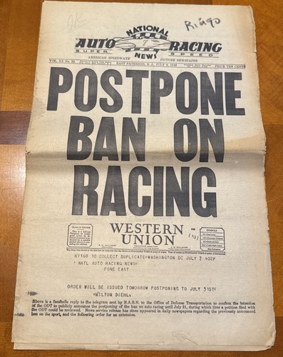 1942 auto racing news - racing, news,