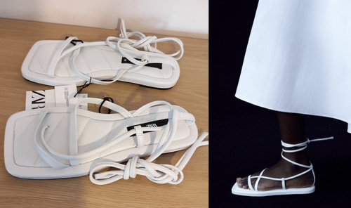 Zara sandali bassi in - £79,99,