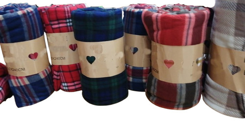 Set pezzi plaid pile - set,