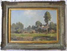 Carlo AIMETTI (Bisuschio 1901-Milano 1987) Paesaggio di campagna lombarda 50x70