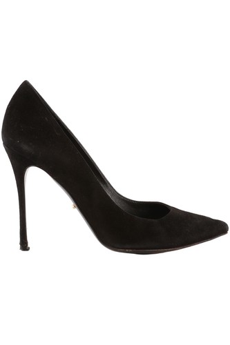 Sergio rossi black suede pumps - sergio,