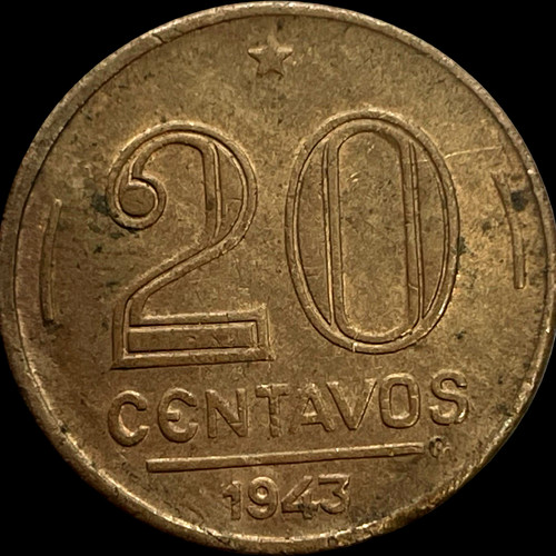 1943 brasile centavos - 20,