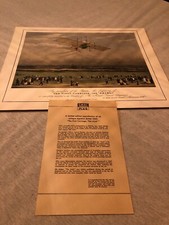 Stampa d'epoca La prima carrozza L'Ariel colorata a mano Ackermann 1843