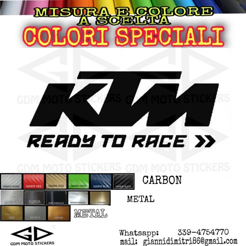 Adesivo logo ktm ready - ktm, race