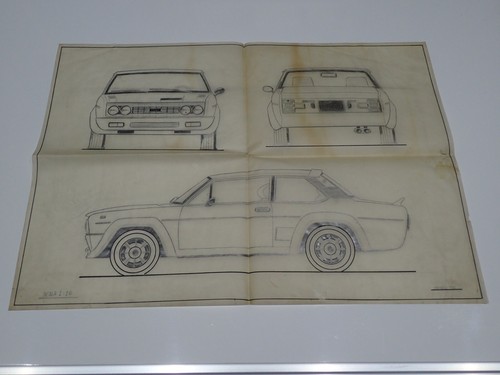 Fiat 131 abarth rally disegno - rally,