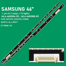 KIT 2 BARRE STRIP 96 LED TV SAMSUNG 46-5030-LED-MCPCB-L/R BN96-30074A 30075A