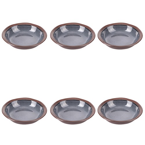 Set piatti fondi - piatti, grigio