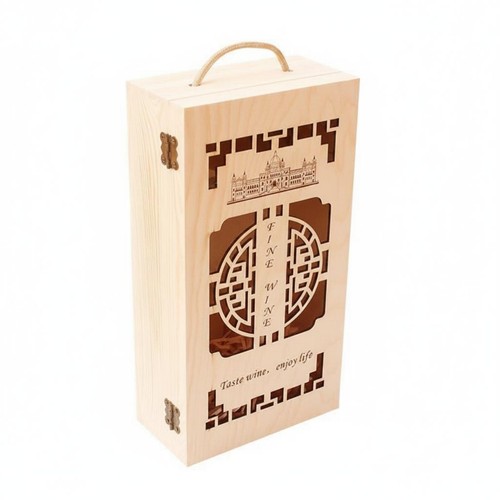 Scatola porta vino - porta, legno