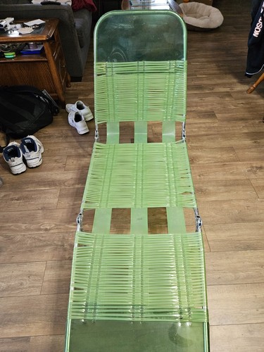 Chaise longue pieghevole verde - pieghevole,