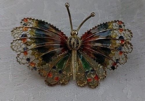Spilla antica argento 800 - spilla,
