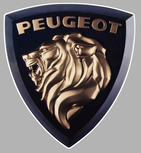 Autocollant logo peugeot lion - autocollant,