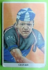 AURELIO CESTARI,CICLISMO-ED.SIDAM-R@R@ FIGURINA CARTONATA ANNI 50