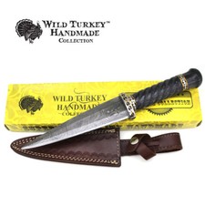 Coltello Dubh damascato fatto