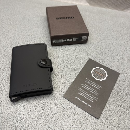 Secrid miniwallet nero - secrid, opaco
