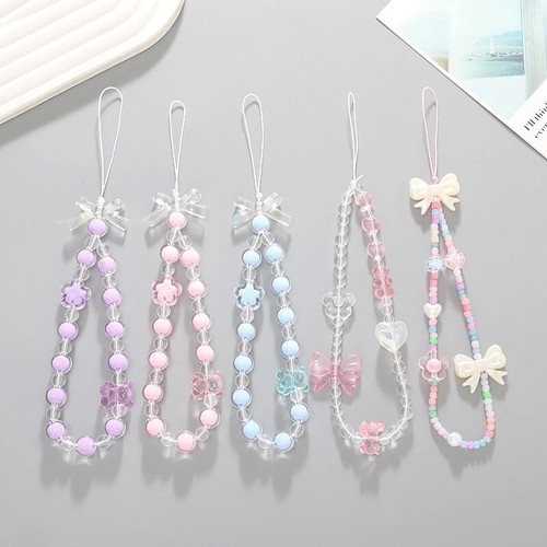 Beads mobile phone chain - beads,