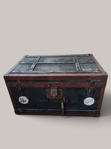 Baule rettangolare metallo - baule,