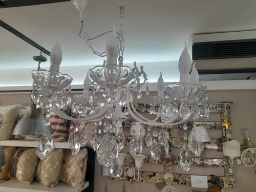 Lampadario artigianale bianco - artigianale,