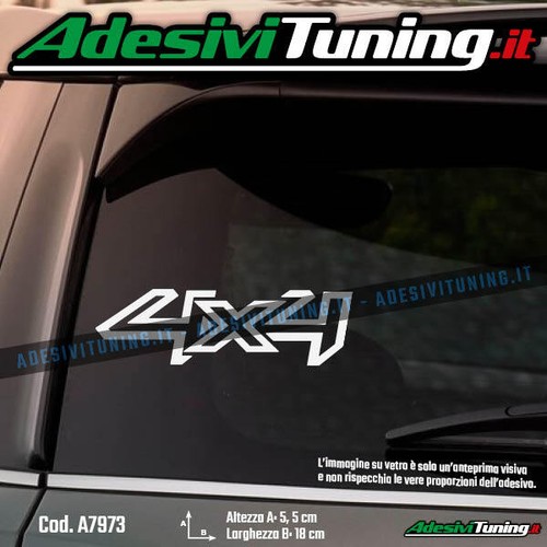Adesivo scritta 4x4 ranger - scritta,
