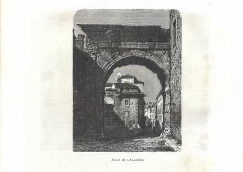 Stampa antica roma arco - roma,
