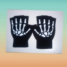 Guanti Neri Senza Dita Con