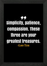 Lao Tzu citazione con cornice