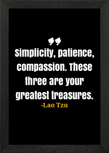 Lao tzu citazione con cornice - tzu,